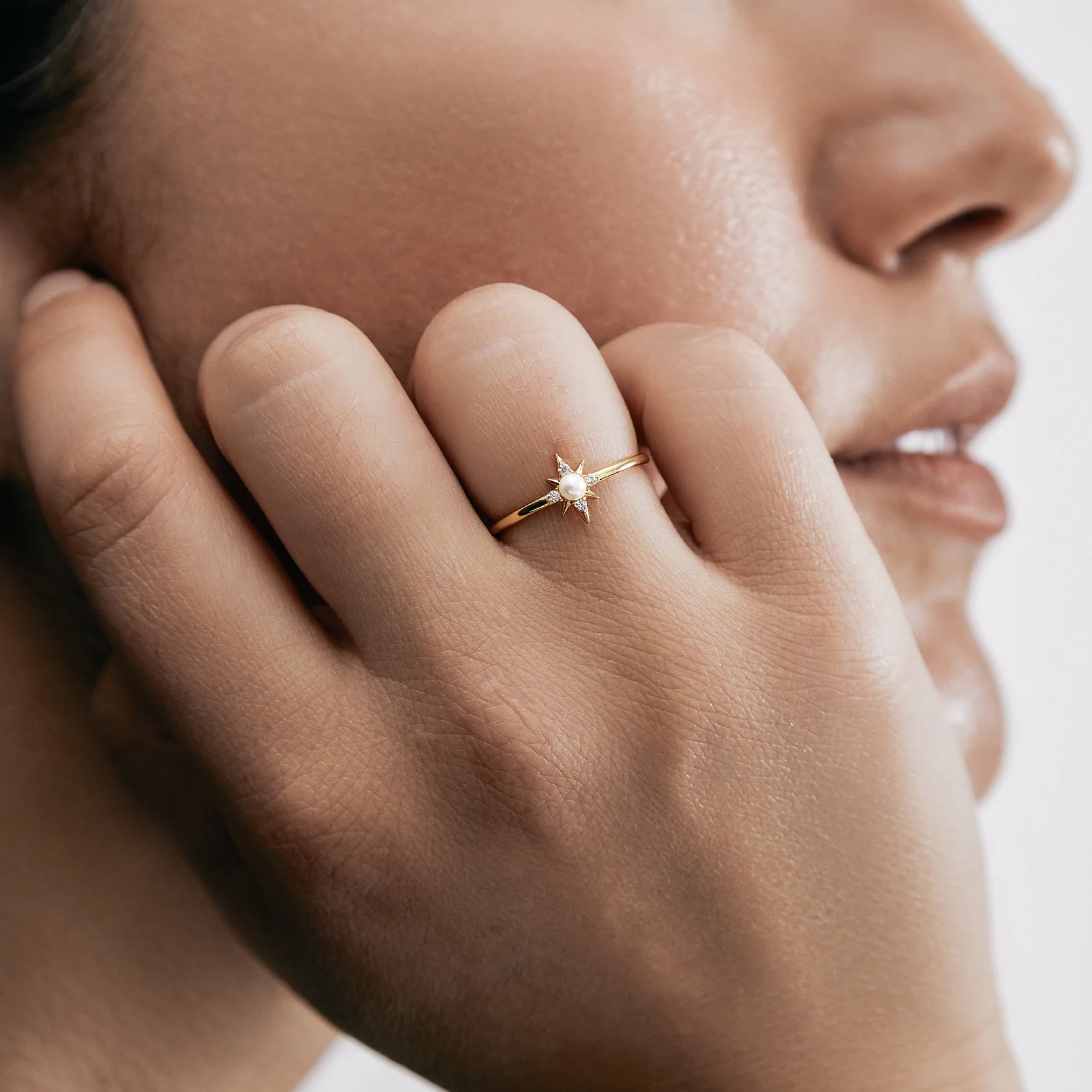 Celestina Pearl Ring - Elegant & Timeless Pearl Jewelry for Women | Perfect for Weddings, Anniversaries & Special Occasions