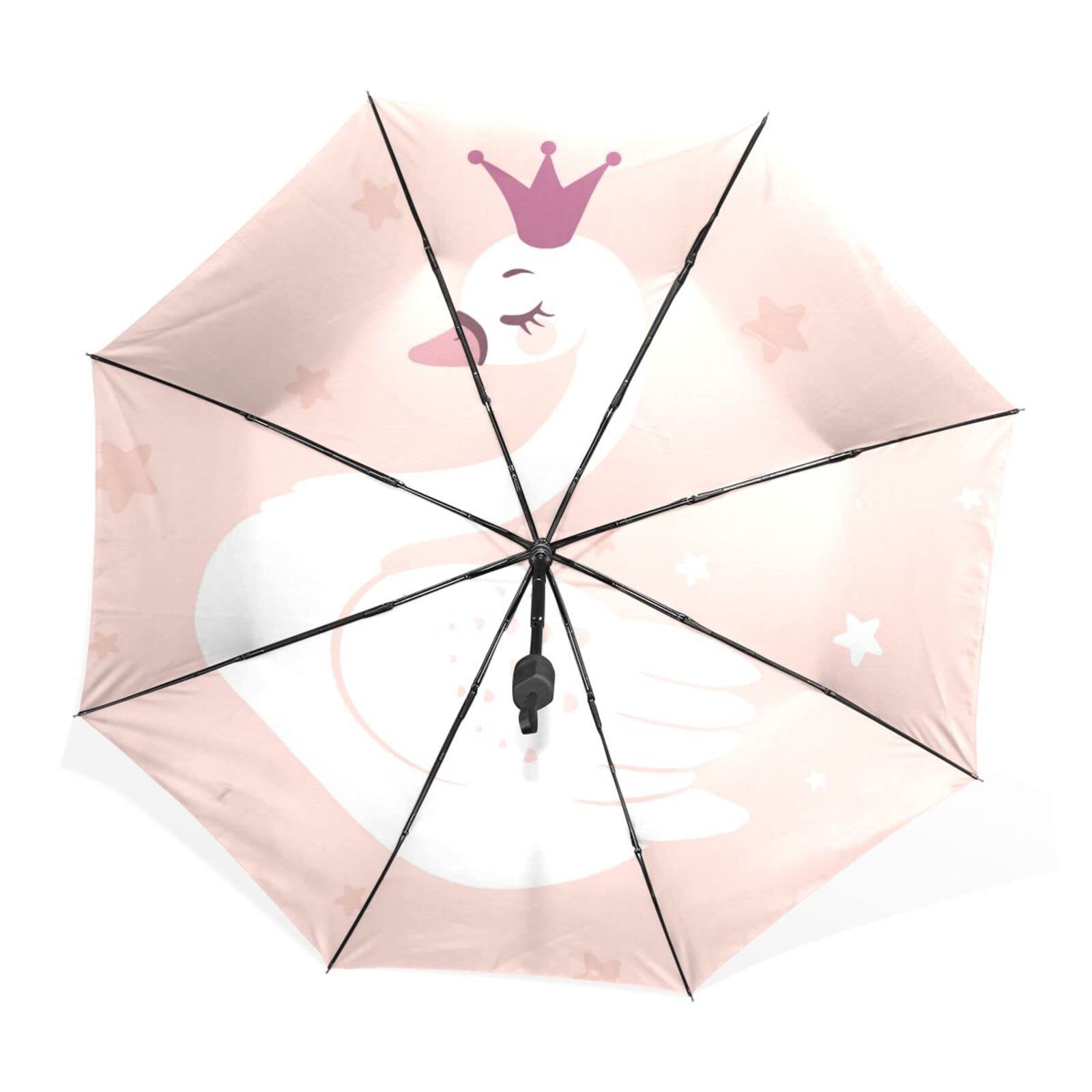 JHKKU Manual Folding Umbrella - UV Protection & Waterproof for Rain or Sun - Compact Travel Umbrella for Daily Use, Commuting, and Outdoor Activities