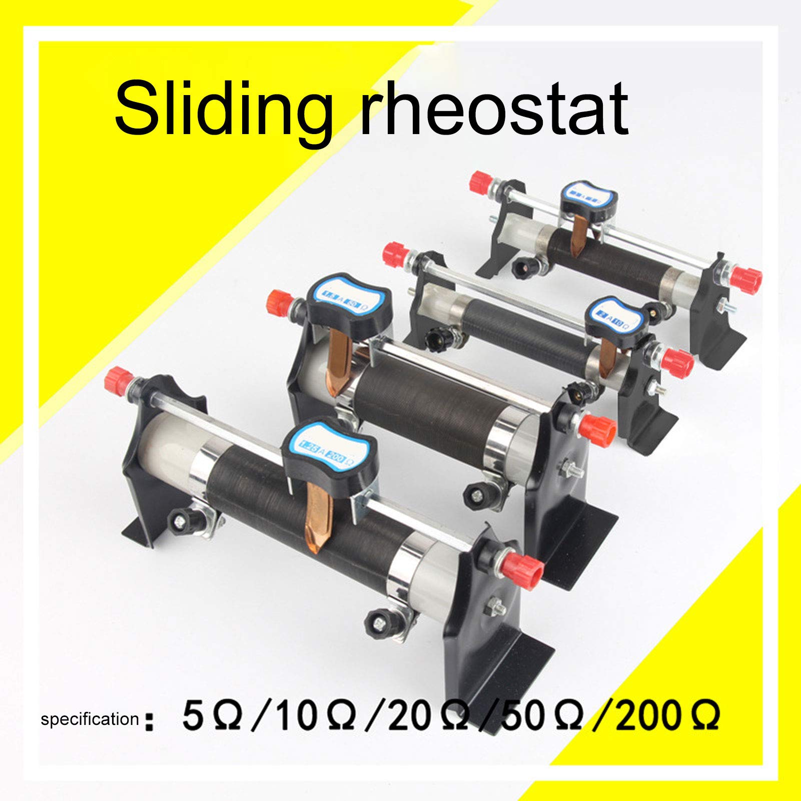 20-200Ω Slide Rheostat for Physics Labs & Electrical Circuits