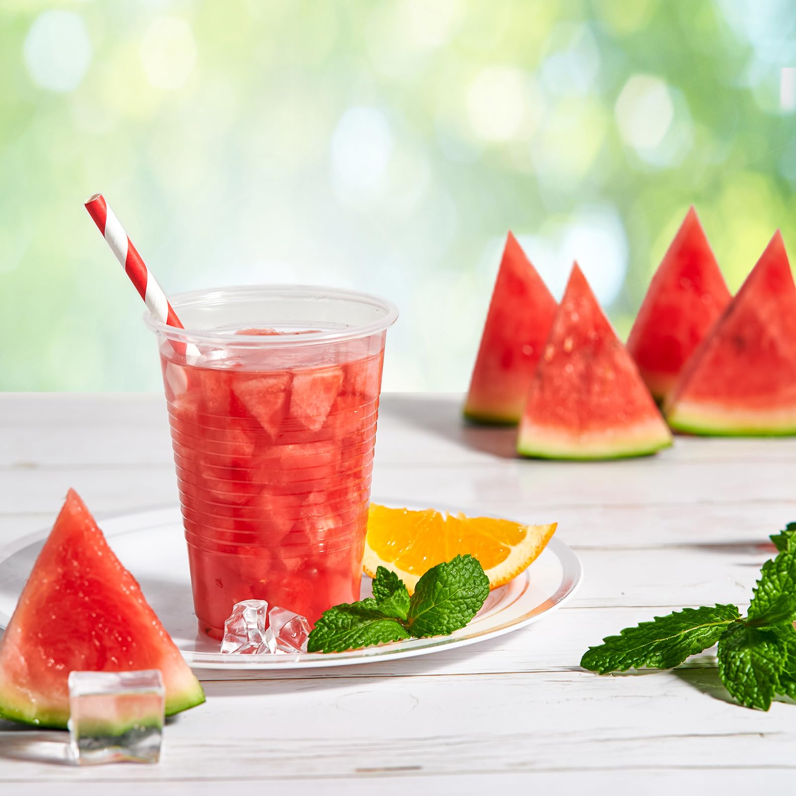 Vplus 2000 Pack 7 oz Clear Plastic Cups - Disposable Drinking Cups for Cold Beverages, Water, Party & Desserts - Bulk Plastic Cups for Business, Wedding, Events & Parties - Perfect for Catering, Picnics & Office Use