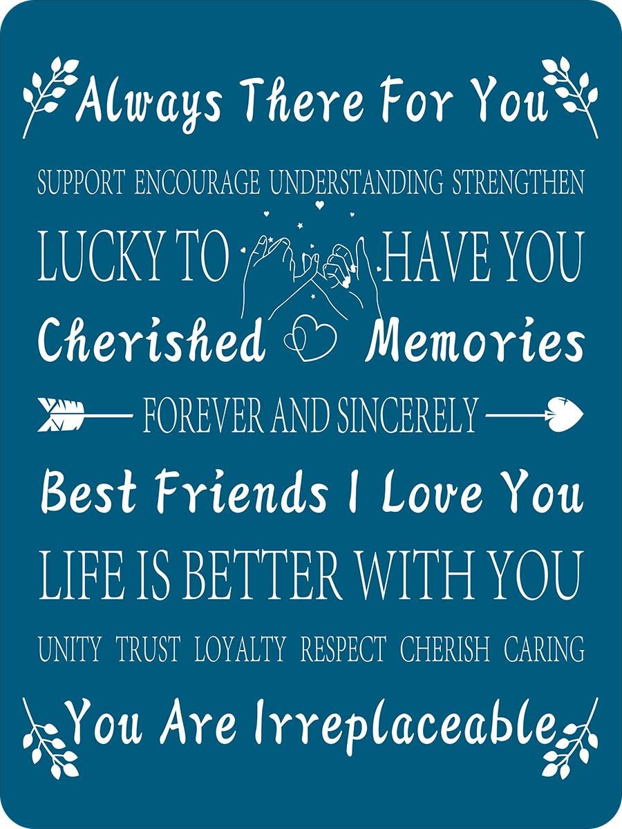 Best Friend Birthday Gifts for Women - Unique Fleece Throw Blanket 50