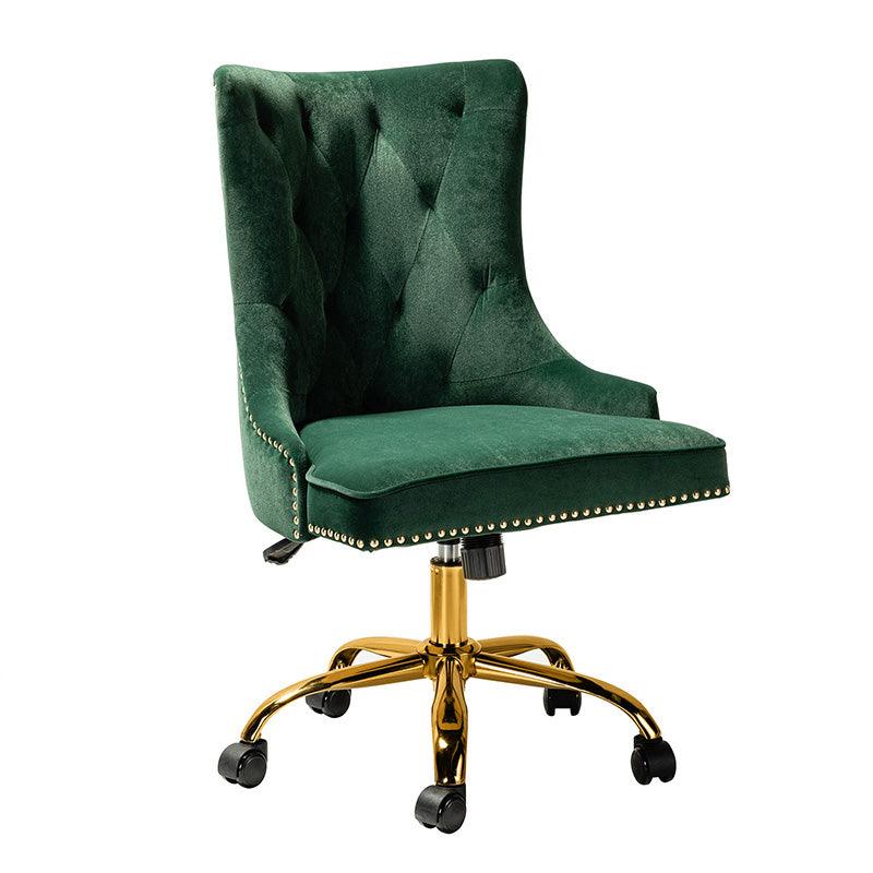 Adega Velvet Adjustable Office Chair - Ergonomic Desk Chair with Lumbar Support for Home Office, Gaming & Workspace - Comfortable Swivel Computer Chair for Long Hours Sitting