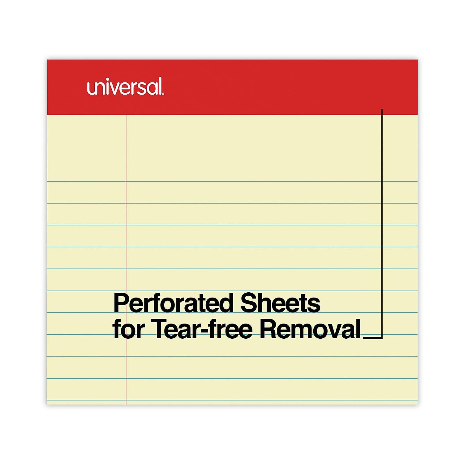 Perforated Edge Writing Pads - 12 Pack | Tear-Off Notepad for Office, School & Home Use | Premium Quality Paper for Notes, Lists & Memos