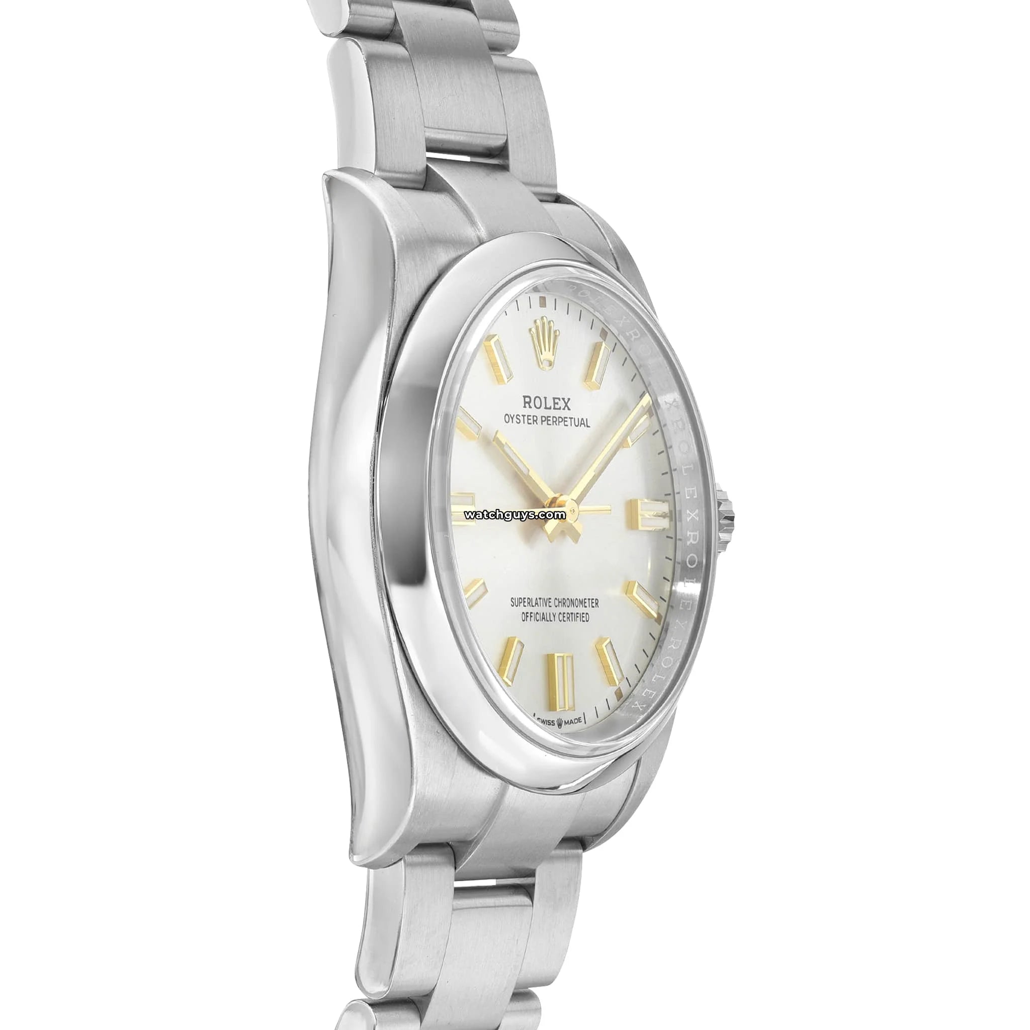 Rolex Oyster Perpetual 126000 Silver Dial Automatic Watch for Men - Luxury Dress & Everyday Timepiece for Business, Formal & Casual Wear