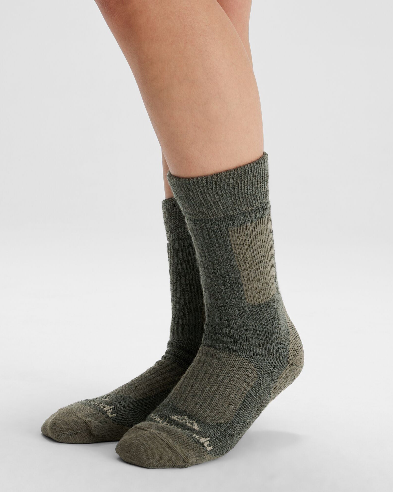 Thermal Socks for Men & Women - 2 Pack Black/Beech - Winter Warm Wool Socks for Hiking, Skiing & Outdoor Activities