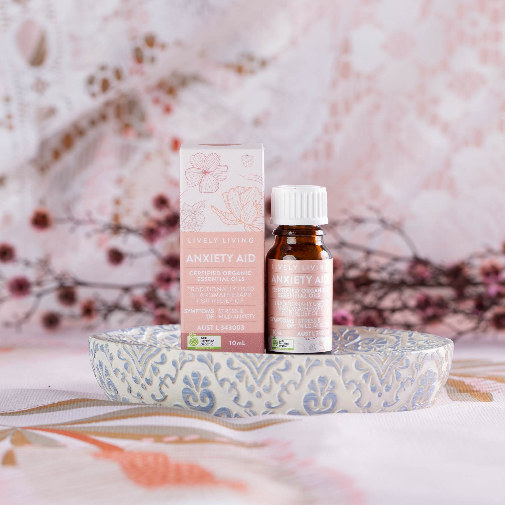 Certified Organic Anxiety Relief Essential Oil - 10ml - Natural Stress & Anxiety Aid for Relaxation, Sleep & Aromatherapy
