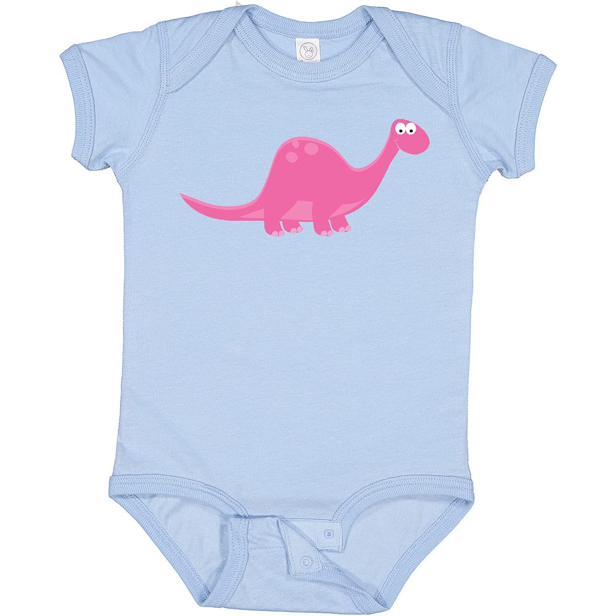 Inktastic Pink Dinosaur Baby Bodysuit - Cute Dino Print Onesie for Infants & Toddlers - Perfect for Playtime, Daycare & Photo Shoots