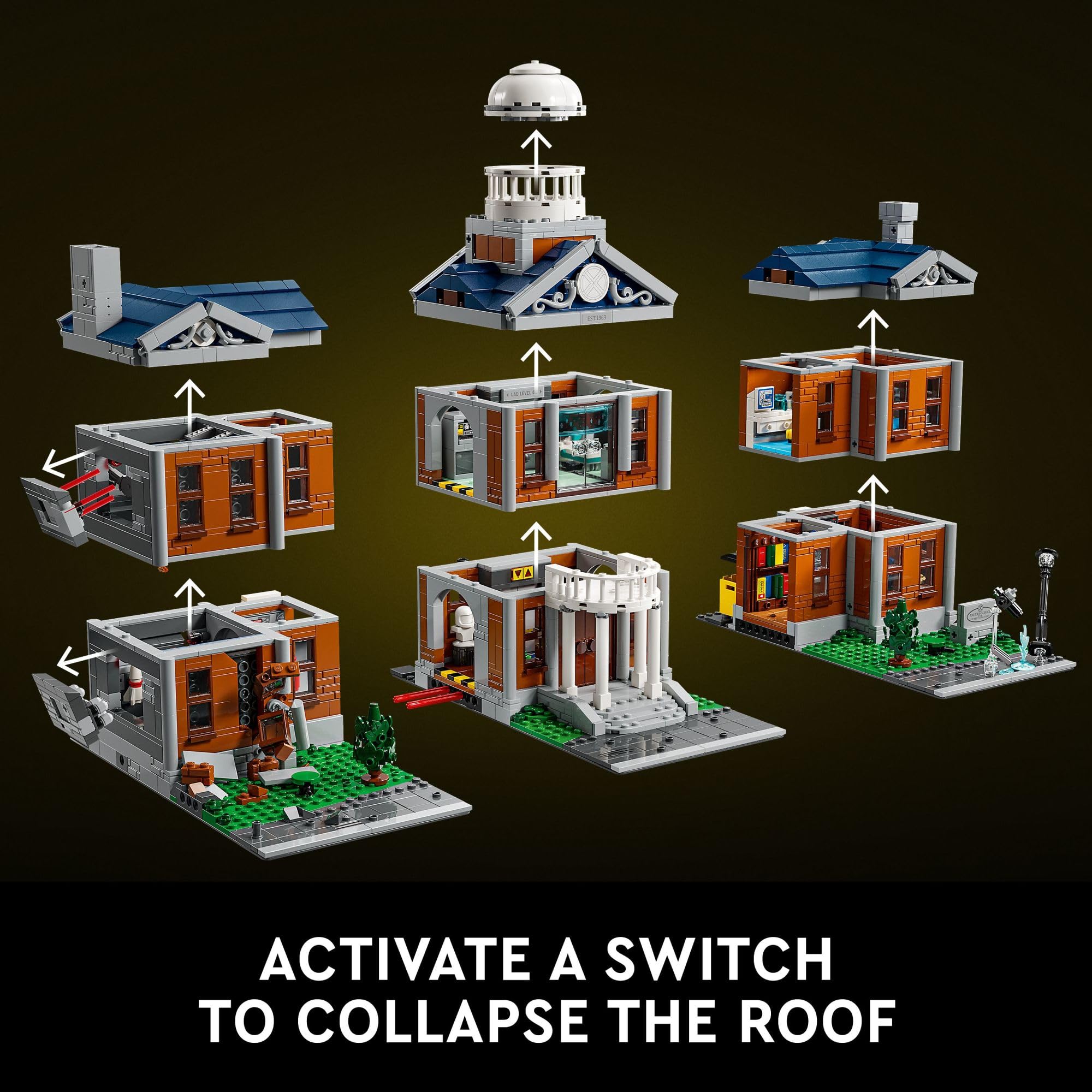 LEGO Marvel X-Men The X-Mansion Building Set (76294) - 1030-Piece Xavier Institute Model Kit with 10 Minifigures - Collectible DIY Craft for Adults 18+ | Perfect Gift for Superhero Fans & Marvel Enthusiasts | Display for Home Office, Game Room or Comic Book Collections