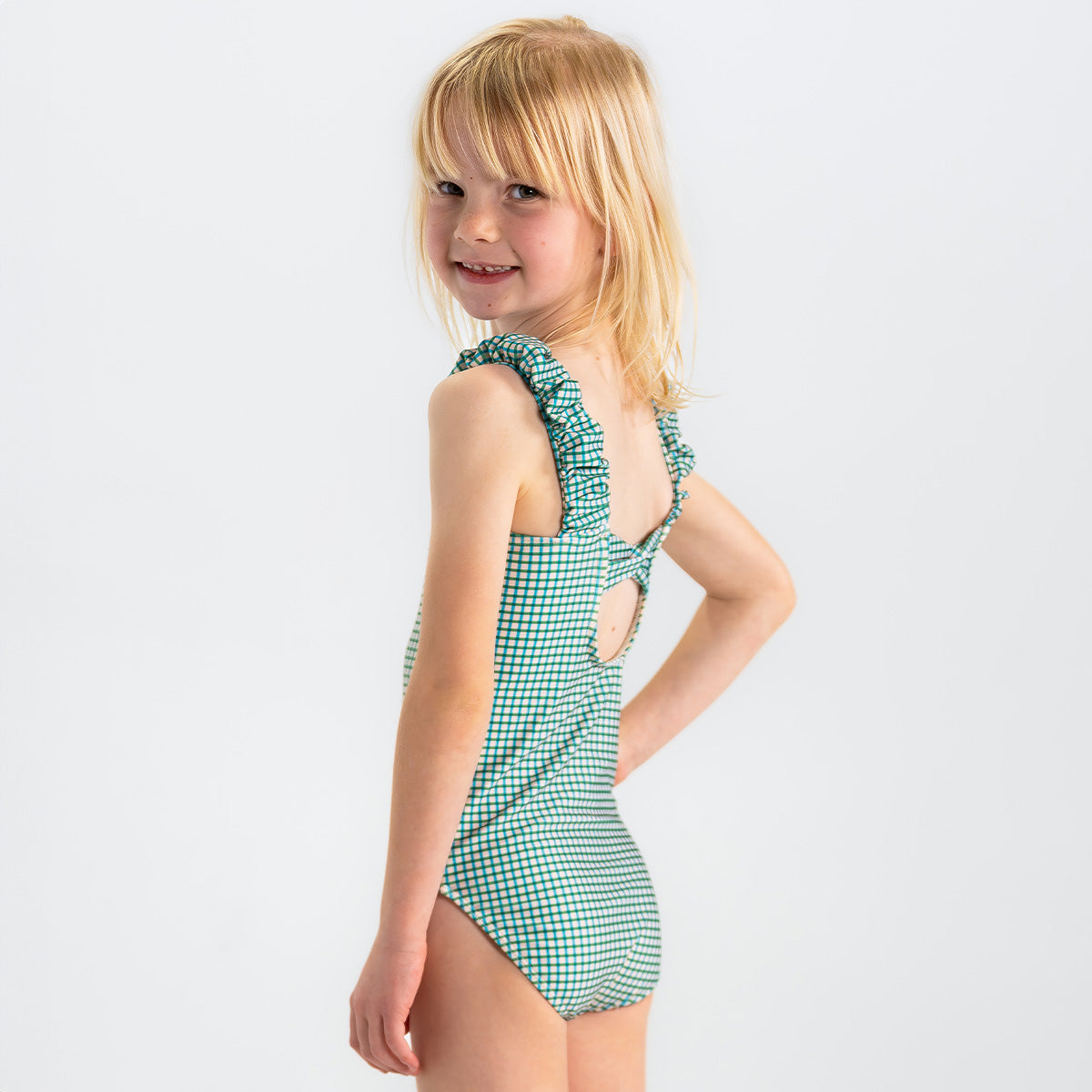 Puffy Sleeve One Piece Swimsuit for Girls - Trendy Ruffled Bathing Suit for Beach, Pool & Summer Vacations