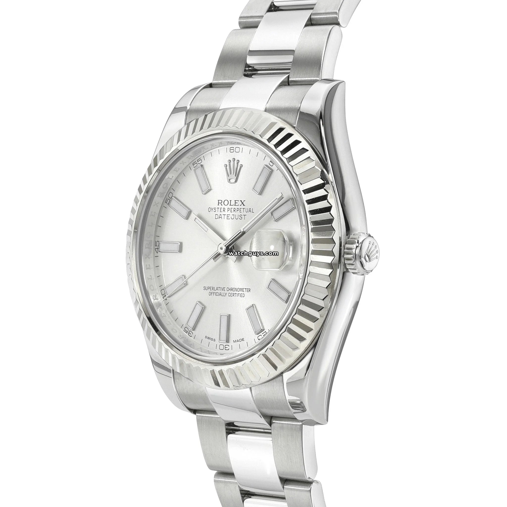 Rolex Datejust 116334 Men's Watch - Silver Stainless Steel Oyster Bracelet - Luxury Automatic Timepiece for Business, Gifting & Special Occasions