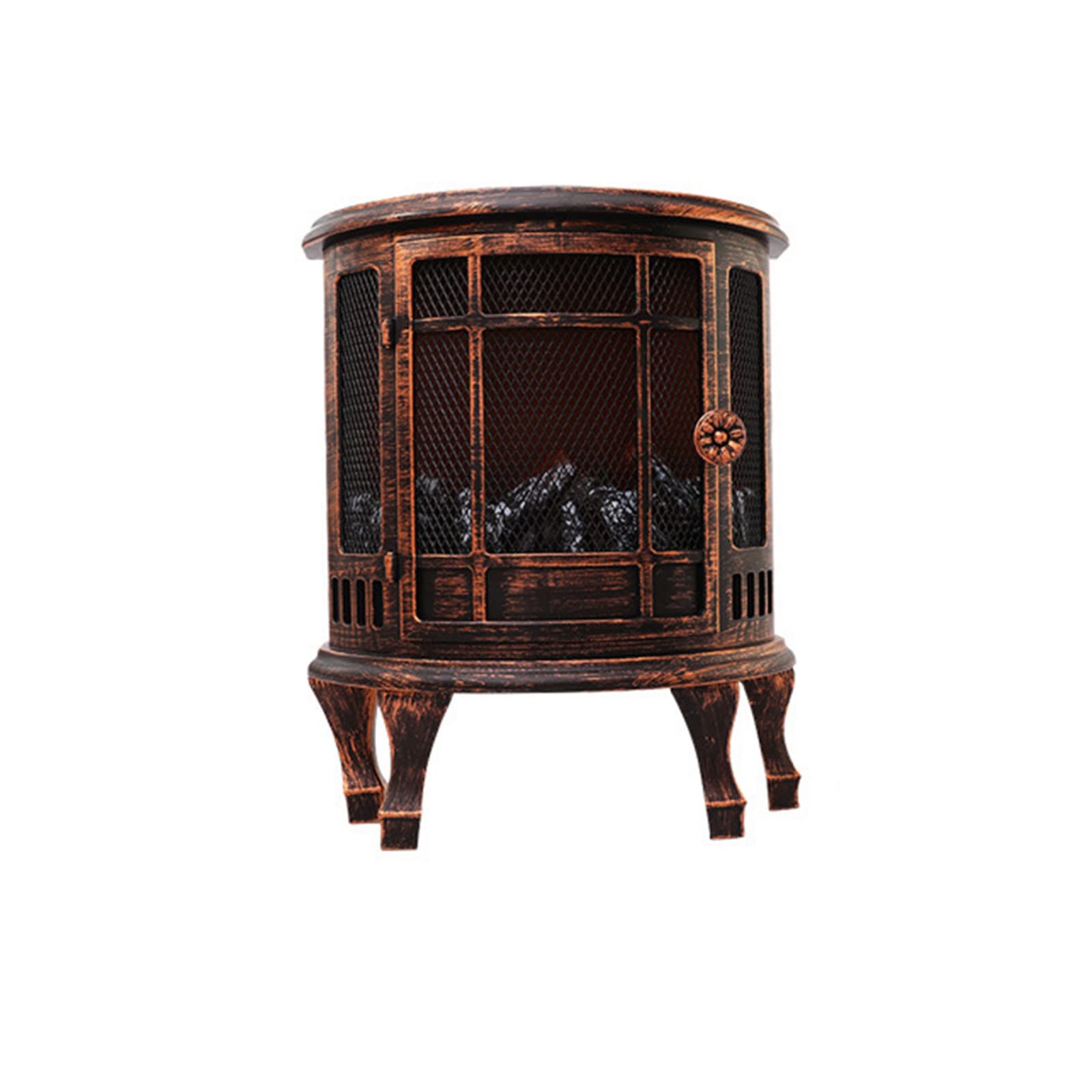 Comigeewa LED Fireplace Lamp - Realistic Flame Log Effect, Retro Electric Fireplace for Home Decoration, Warm Ambiance for Living Room, Bedroom & Office