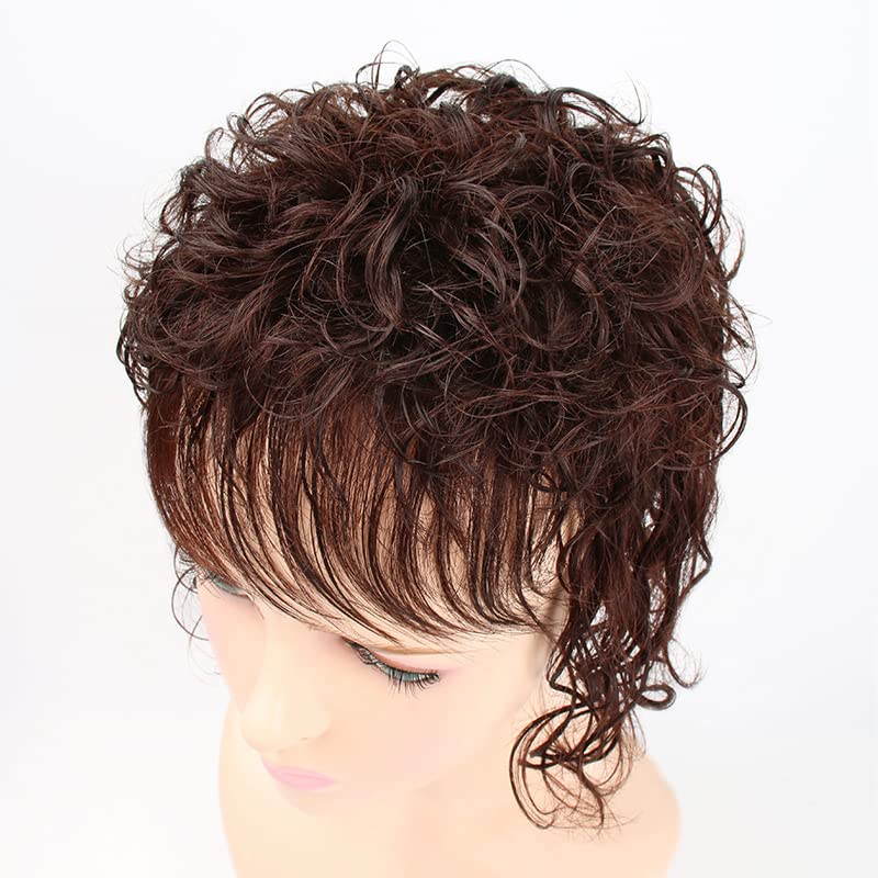 Curly-Dark brown-10in