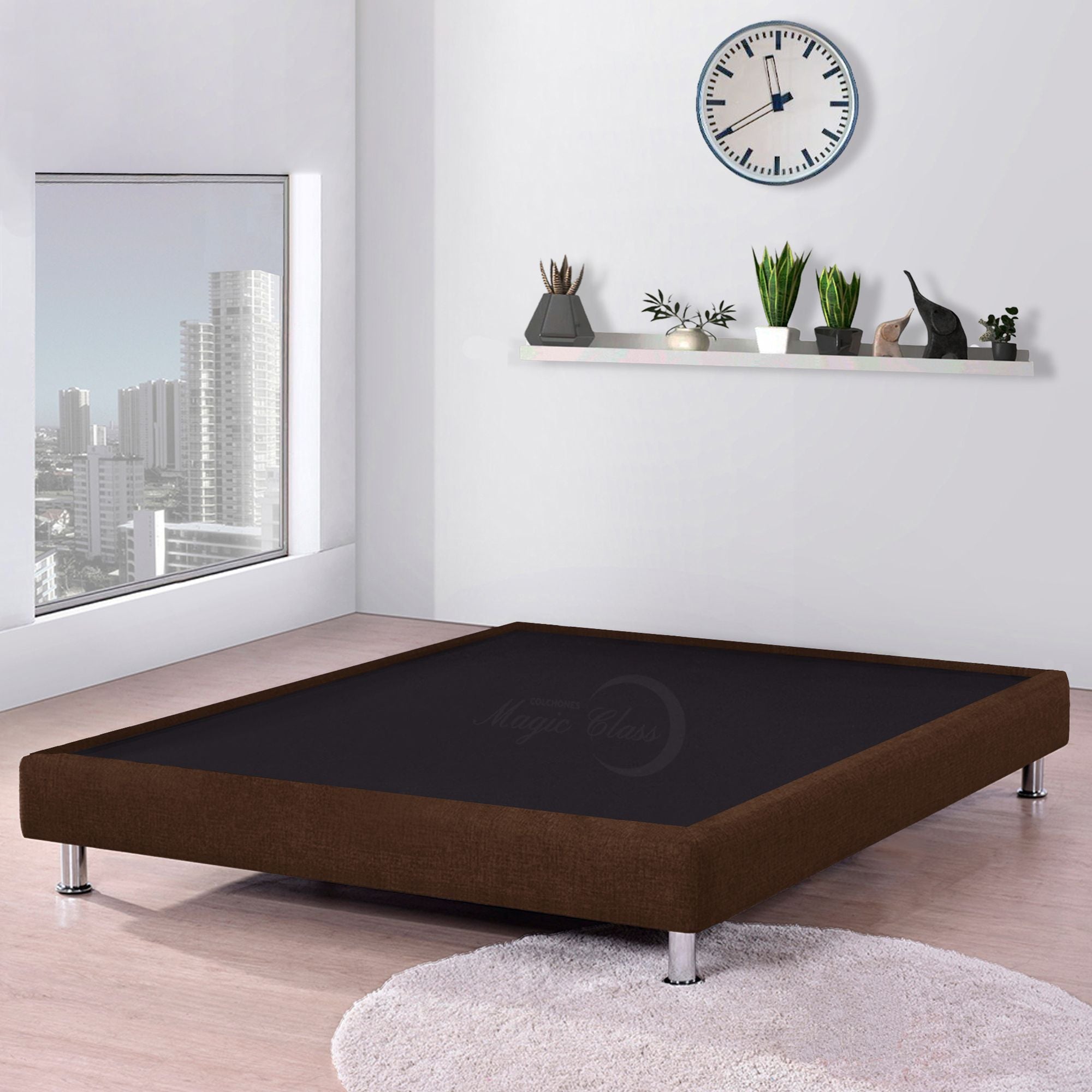 120x30cm Bed Base for Semi-Double Mattress 120x190cm with Edge - Perfect for Small Bedrooms, Guest Rooms & Dormitories