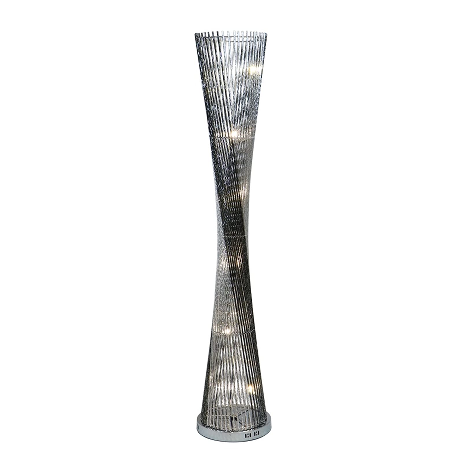Modern Aluminum Floor Lamp - Simple & Slim Standing Light for Living Room, Bedroom - Warm White LED Indoor Lighting - Perfect for Reading, Relaxing & Home Decor