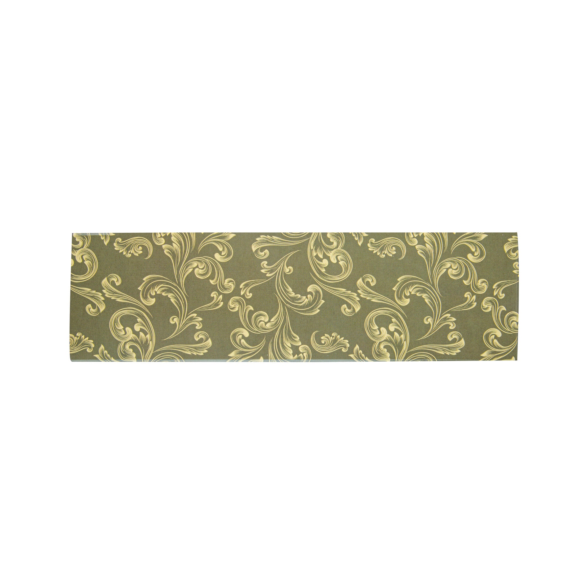 Bake Tek 13 oz Dark Green Vintage Floral Paper Baking Trays - Greaseproof Baking Cups (10.75