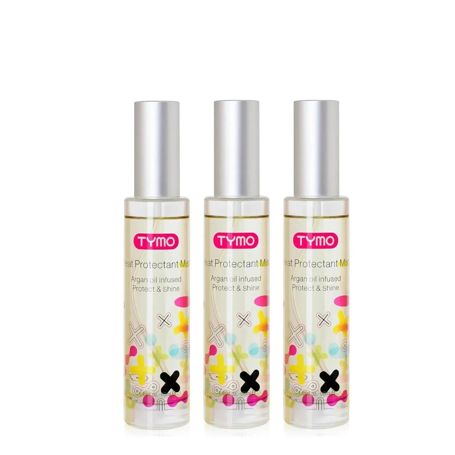 TYMO Heat Protectant Spray for Hair - 3 Pack (8oz Each) | Thermal Styling Protection & Frizz Control | Perfect for Blow Drying, Straightening & Curling - US Only