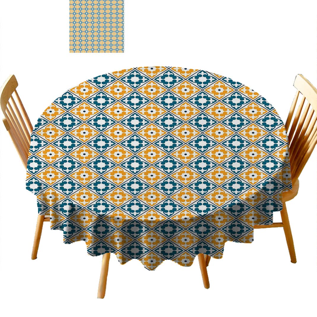 Round Tablecloths 36 Inch - Premium Fabric Table Cover for Coffee & Tea Tables (B56JL) - Perfect for Dining, Parties, and Home Decor
