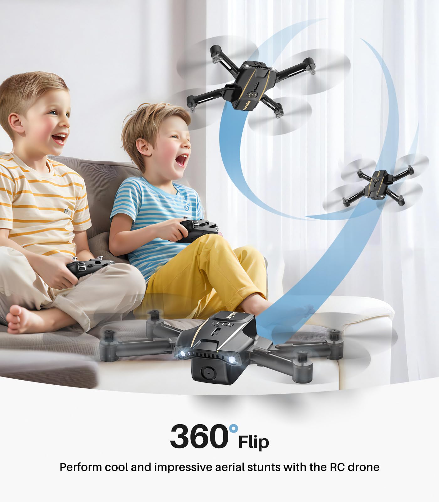 SYMA Mini Drone with 720P HD FPV Camera - Remote Control Quadcopter for Kids & Adults | Altitude Hold, Headless Mode, One Key Start | Perfect UFO Toy Gift for Boys & Girls | Indoor & Outdoor Flying Fun, Aerial Photography, Beginner Drone Training