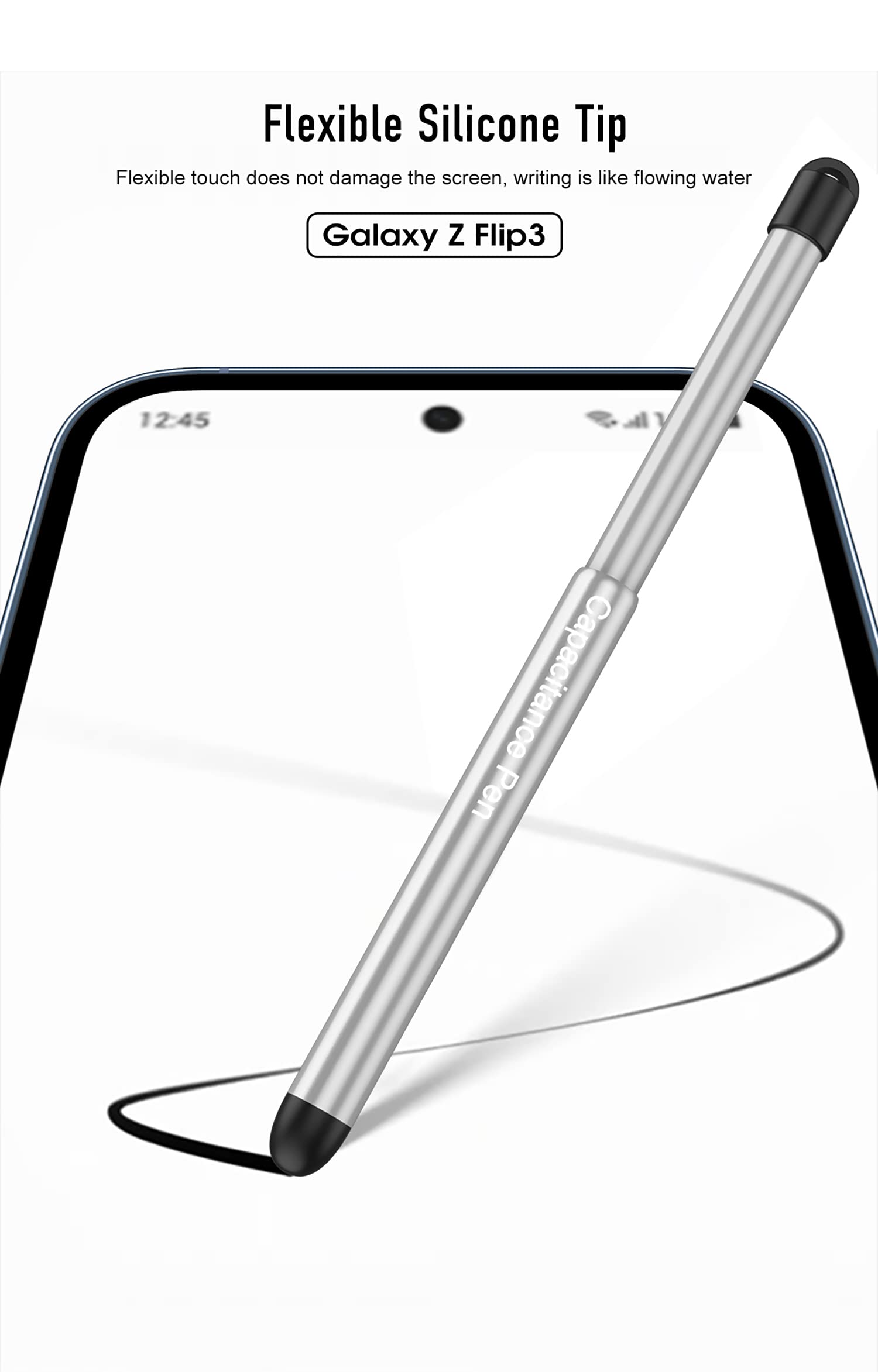 Premium Shockproof Case for Samsung Galaxy Z Flip 3 5G - Slim Protective Cover with Ring Stand, Stylus Slot & Full-Body Protection - Black | Perfect for Work, Travel & Everyday Use