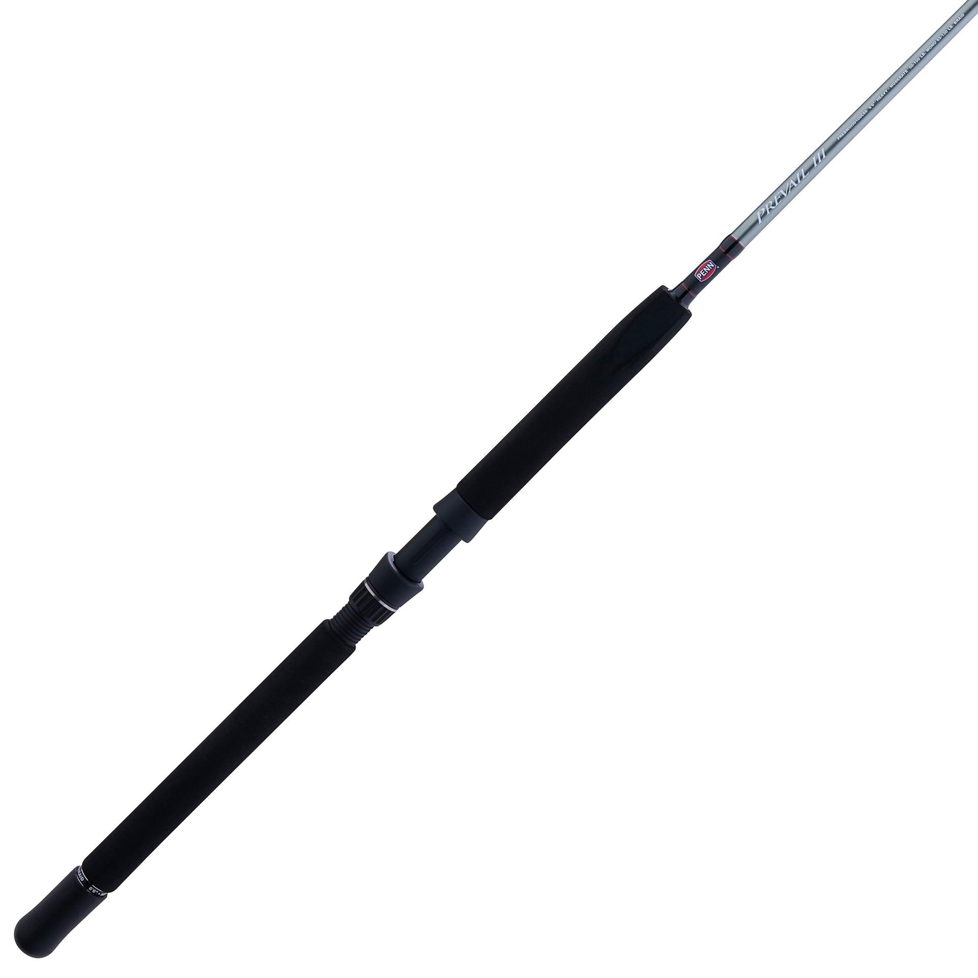 Prevail III Conventional Boat Fishing Rod - Heavy Duty Saltwater Offshore Trolling Rod for Big Game Fish - Perfect for Deep Sea Fishing, Tuna, Marlin, and Shark Angling