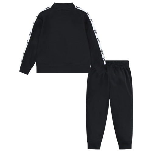 Nike Kids' Logo Taping Black Full Zip Tracksuit Set - Boys & Girls Sportswear for Running, School & Casual Wear