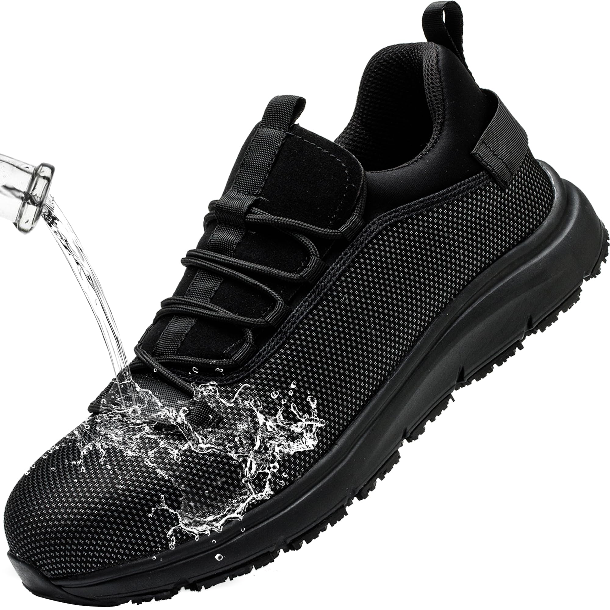 Steel Toe Work Boots for Men & Women - Waterproof Non-Slip Safety Shoes for Construction, Warehouse & Outdoor Work