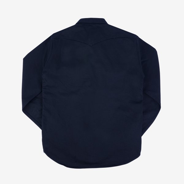 Iron Heart IHSH 362 16oz Non Selvedge Denim CPO Shirt - Superblack (Fades To Grey) | Heavyweight Workwear Shirt for Men | Perfect for Outdoor Work, Motorcycle Riding & Casual Wear
