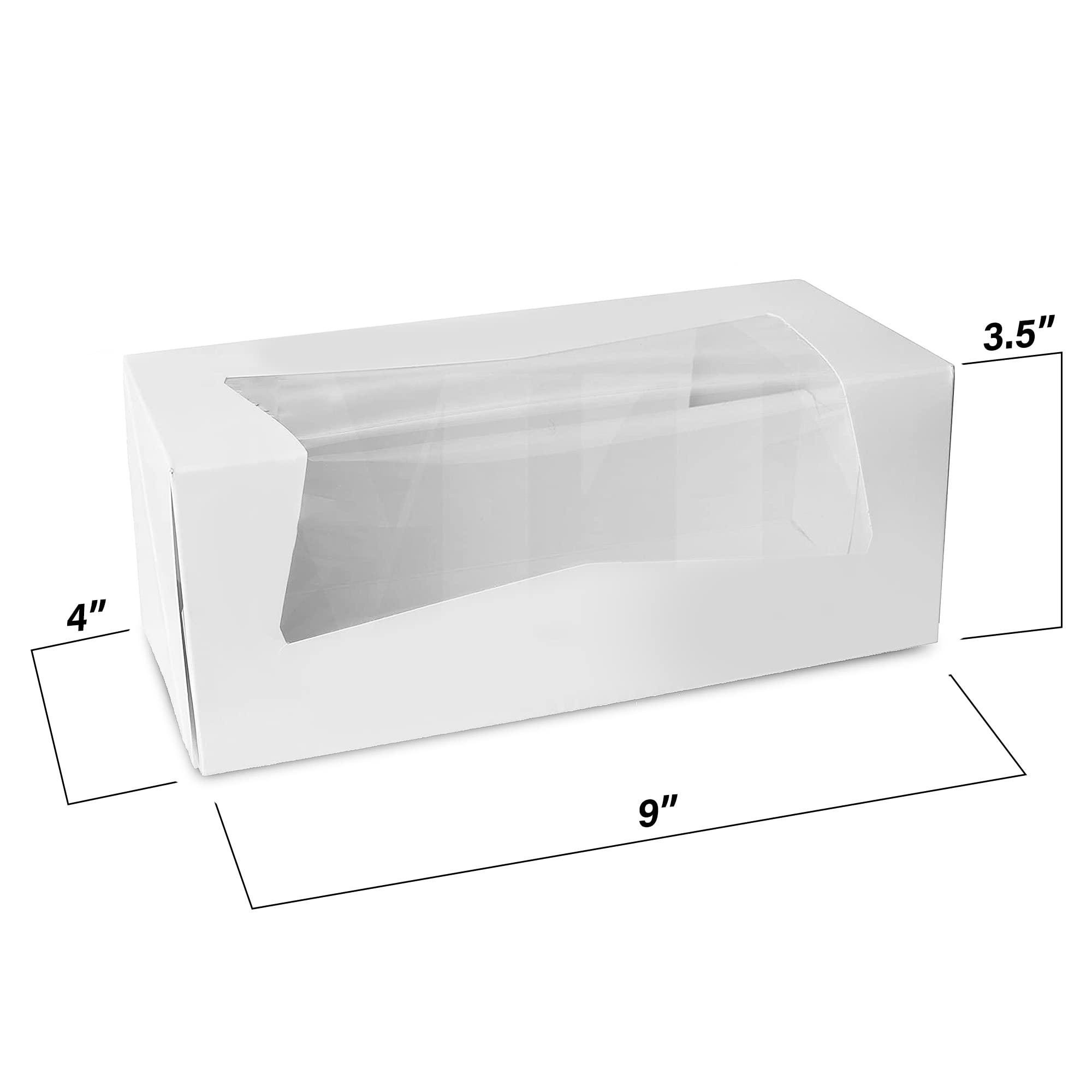 Auto Pop-Up White Cupcake Boxes 9x4x3.5