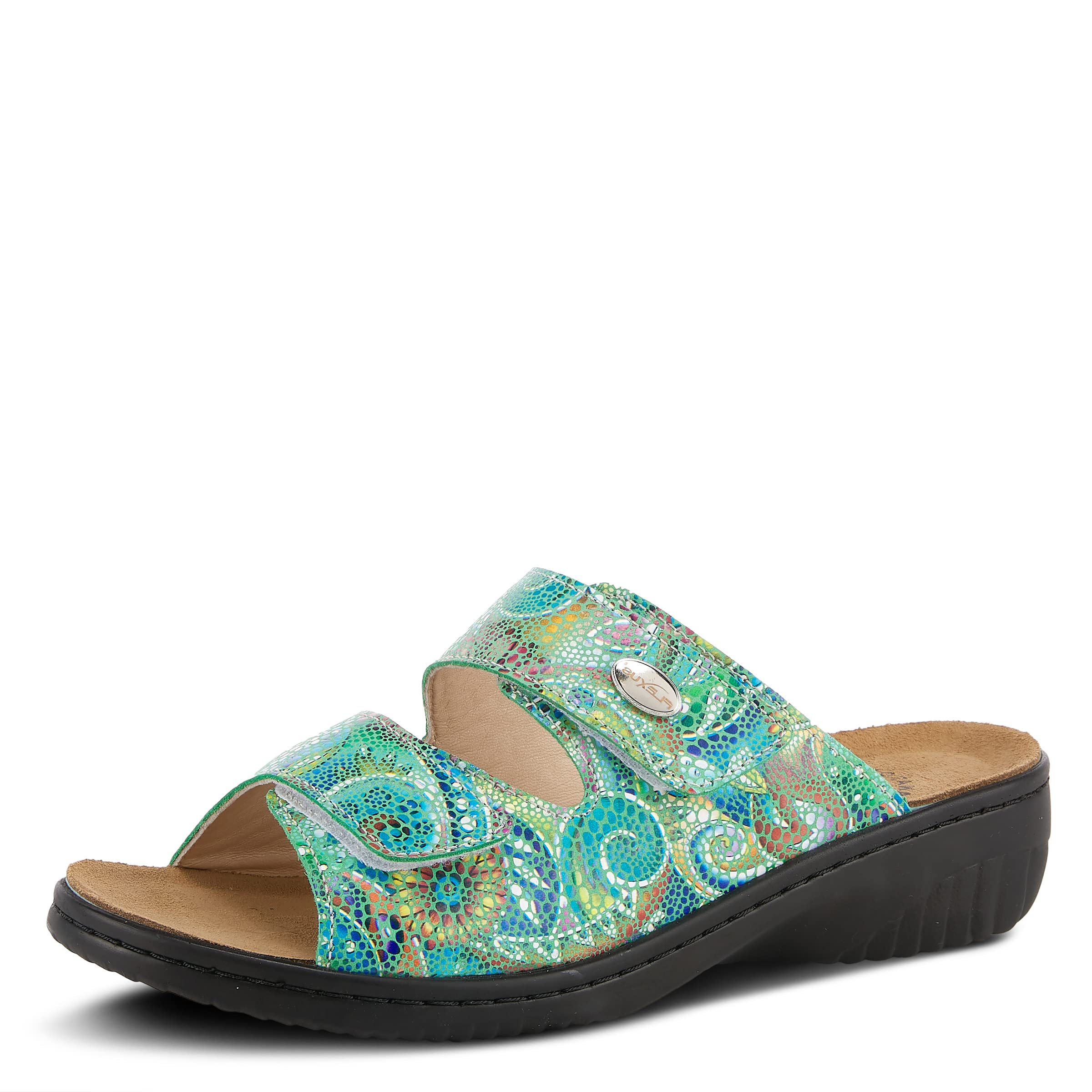 Spring Step Flexus Women's Bellasa Slide Sandal - Comfortable Summer Casual Sandals with Arch Support | Perfect for Beach, Pool, and Outdoor Wear