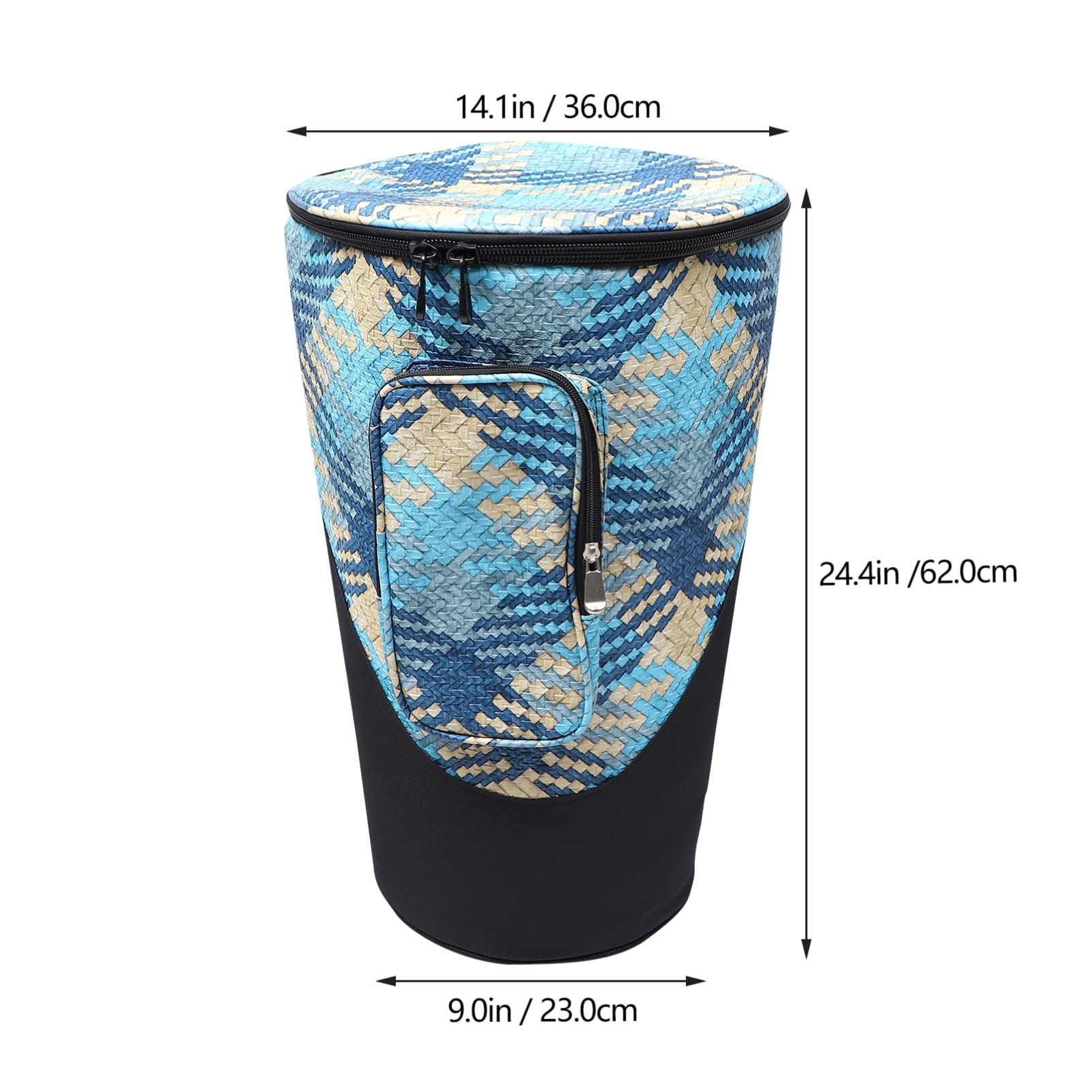 EXCEART Djembe Drum Bag 8-12 Inches - African Drum Gig Bag with Shoulder Strap, Oxford Cloth Case for 10-12 Inch Djembes - Perfect for Travel, Performances & Kids Drumming Practice