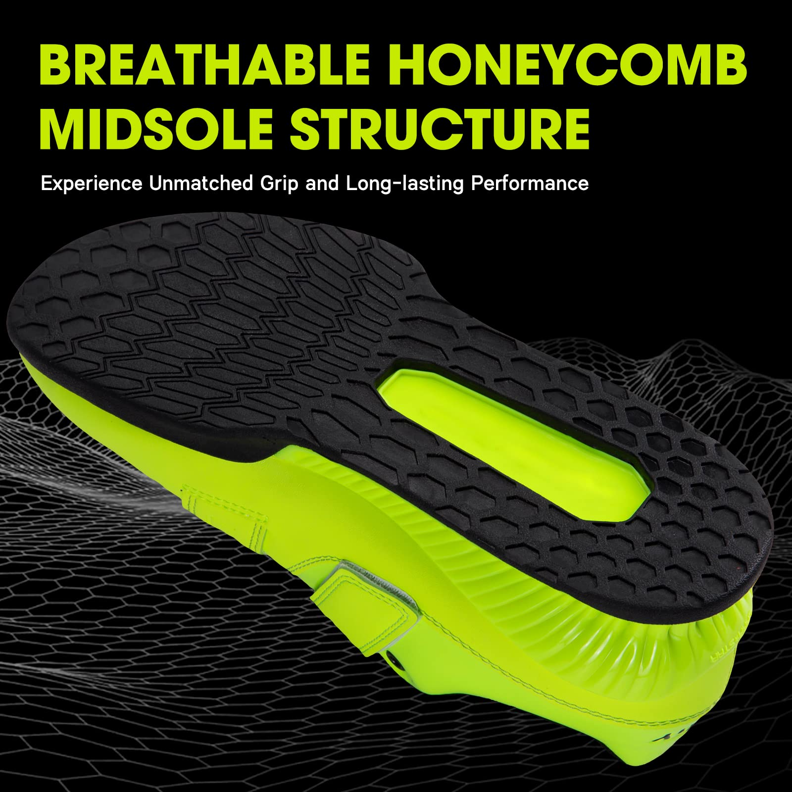 Kcross Deadlift & Squat Shoes for Men & Women - Powerlifting Weightlifting Shoes for Hard Pulling, Weight Training & CrossFit - Ideal for Gym, Powerlifting & Strength Training