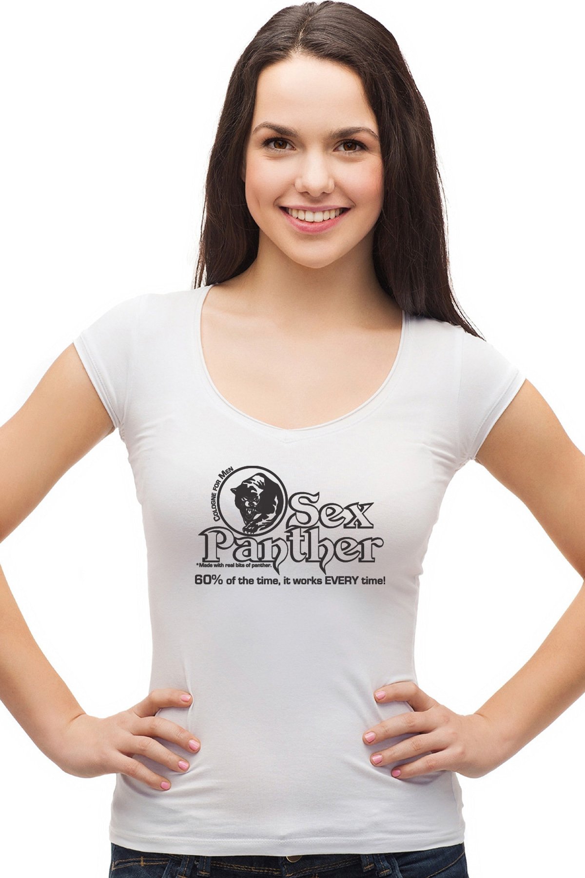 Sex Panther Cologne 60% of The Time It Works Every Time Funny Movie Quote T-Shirt - Red Cotton Tee for Men & Women - Perfect for Comedy Fans, Gift Giving and Casual Wear