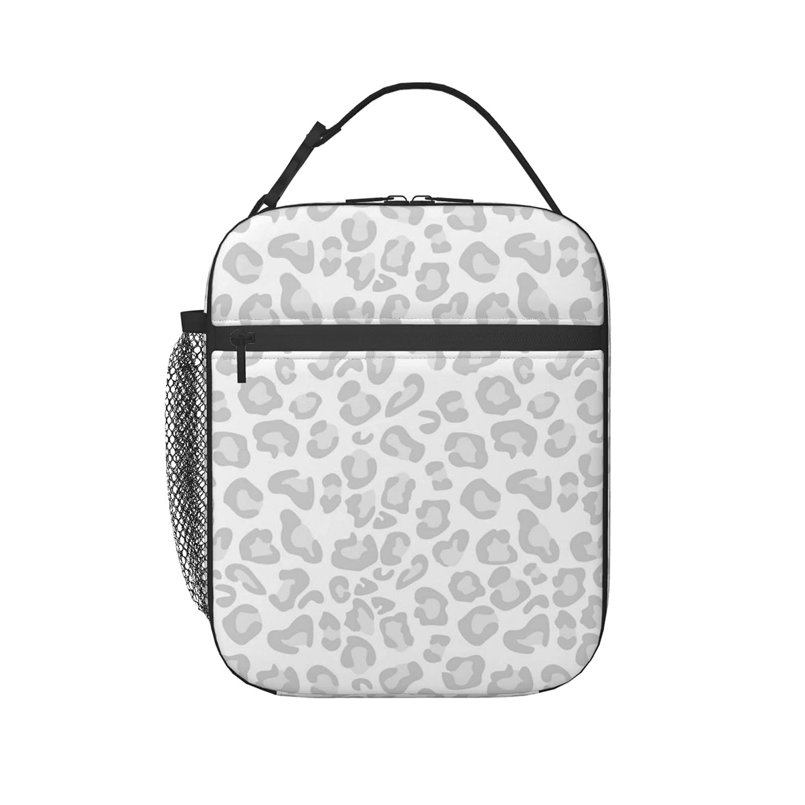 Stylish Animal Leopard Print Insulated Lunch Bag for Women & Men - Reusable Tote Lunch Box for Work, School, Picnic, Travel & Outdoor Activities