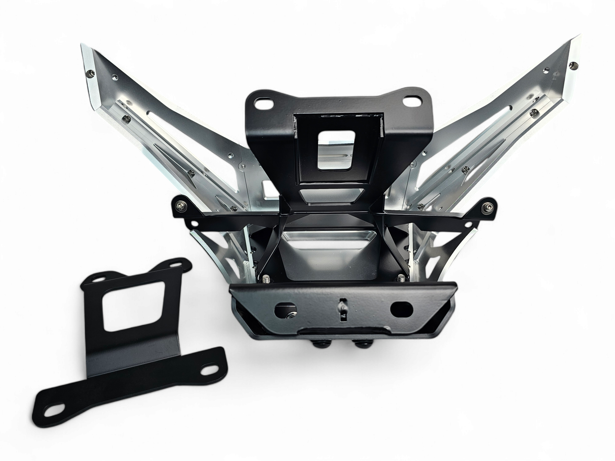 Can Am X3 Maverick Front Winch Bumper (2017-2024) - Machined Billet Aluminum, Clear Anodized Finish - FWB210036 - Perfect for Off-Roading & Trail Adventures