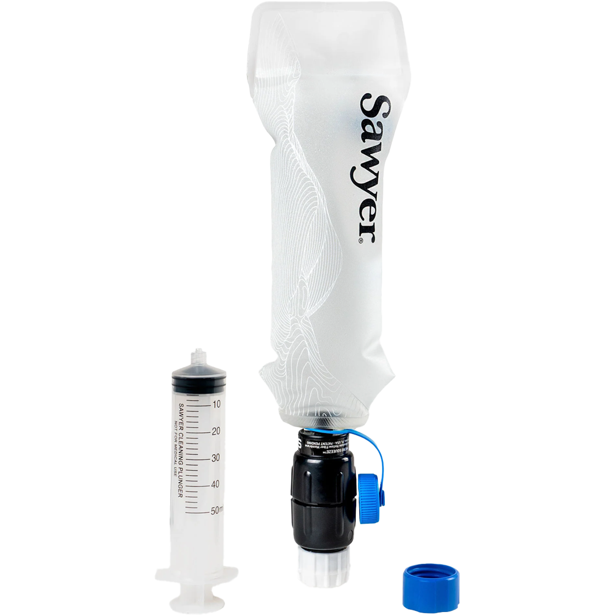 CNOC Premium 750ml Micro Squeeze Water Filtration System - Lightweight Backpacking Filter for Hiking, Camping & Emergency Preparedness