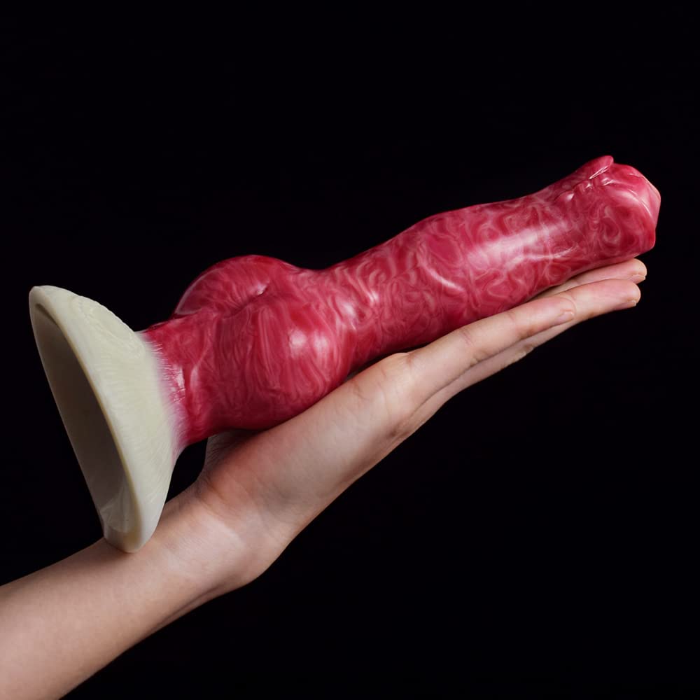 Premium Liquid Silicone Alien/Fido Dildo with Strong Suction Cup - Realistic BeHorny Adult Sex Toy for Solo Play & Couples Intimacy - Waterproof & Body-Safe for Shower, Bedroom & BDSM Scenes