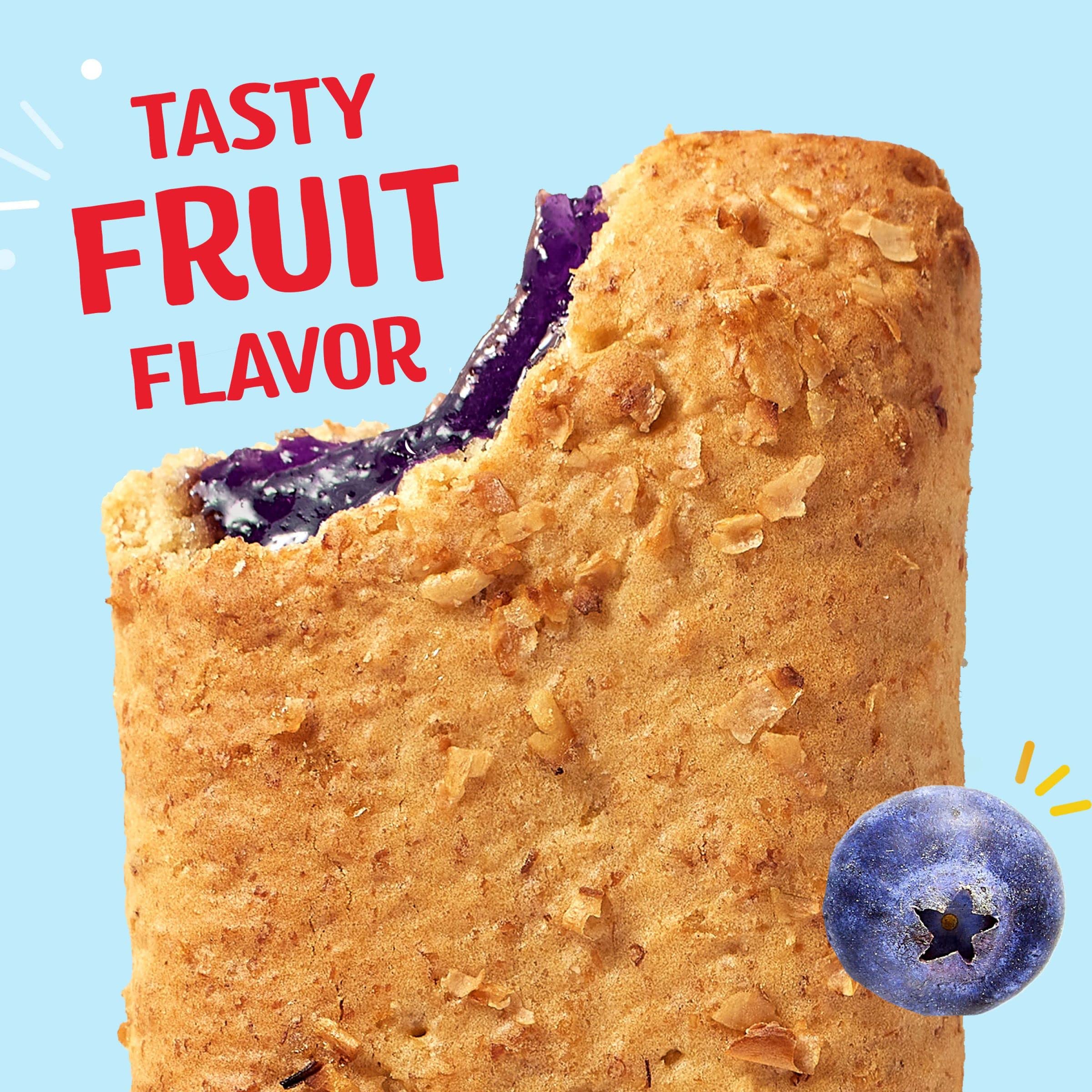 Nutri-Grain Soft Baked Breakfast Bars - Whole Grain Blueberry Snacks for Kids - 10.4oz Box (8 Bars) - Perfect for School Lunches & On-the-Go Snacking