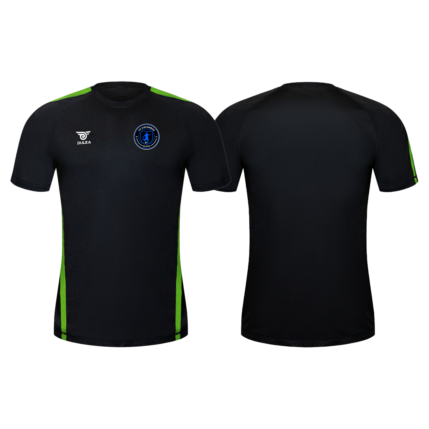 FC Columbus City Training Jersey - Black & Green Soccer Shirt for Men - Perfect for Soccer Practice, Training, and Fan Support