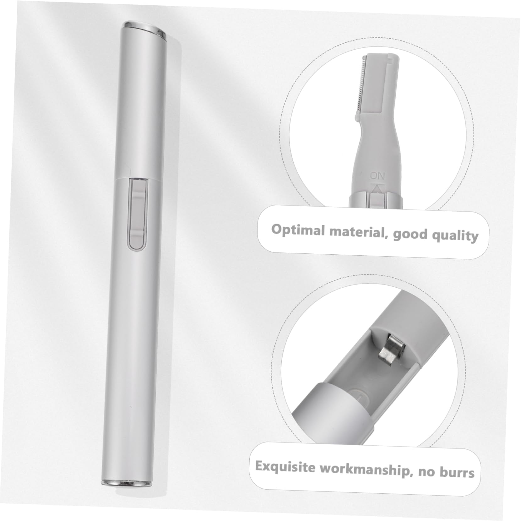 Electric Eyebrow Trimmer for Women & Men - Rechargeable Eyebrow Razor, Facial Hair Remover & Grooming Kit with Precision Scissors - Perfect for Eyebrow Shaping, Upper Lip & Chin Hair Removal at Home or Travel