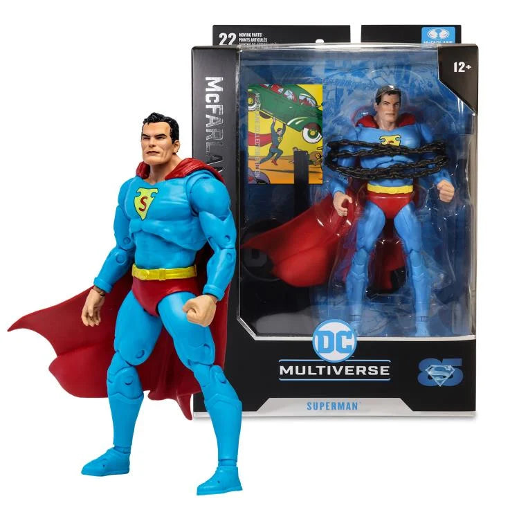 DC Multiverse Collector Edition Action Comics Superman Figure - Premium Collectible for Fans & Display - Perfect for Home Decor, Office Display, and Comic Book Collections