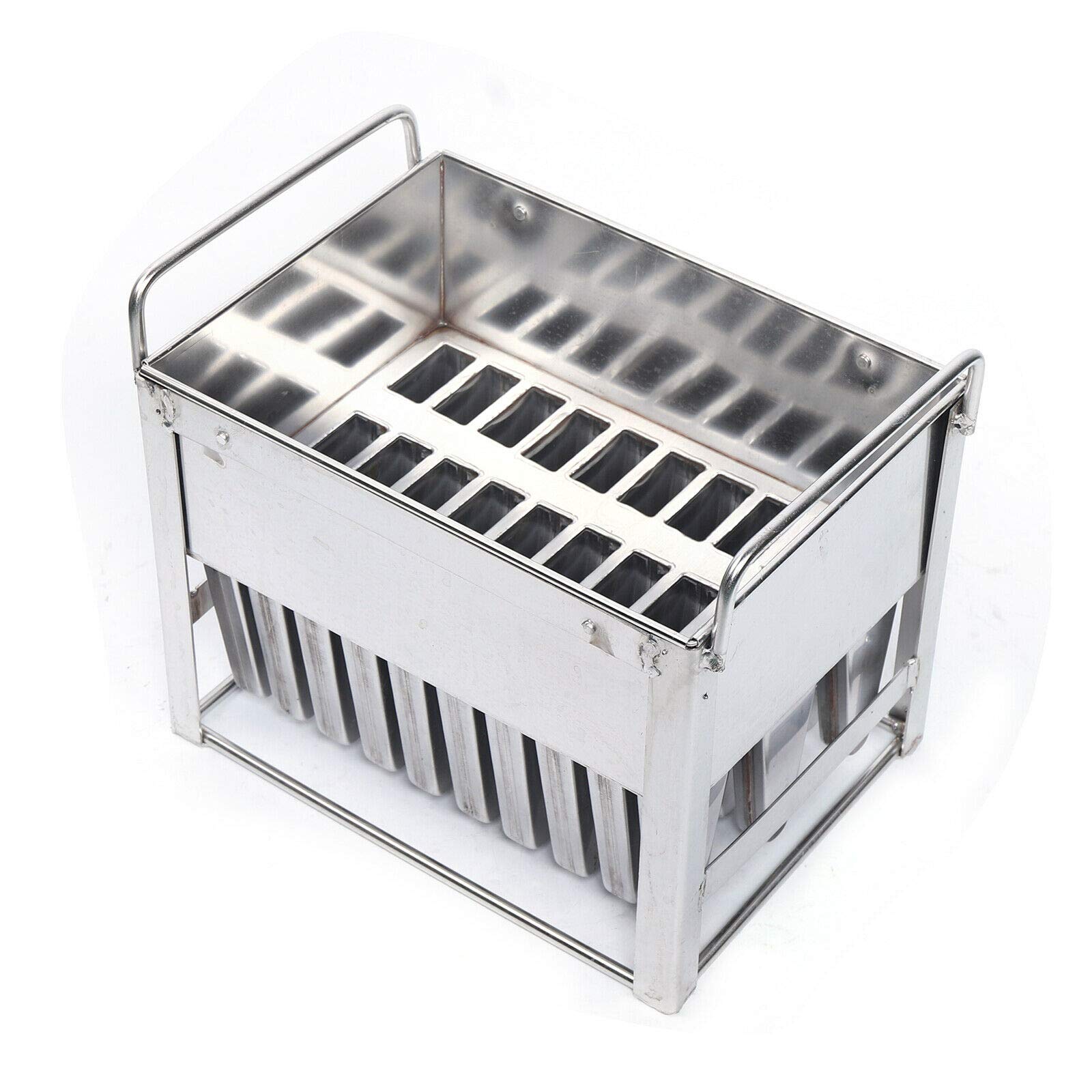 Premium Stainless Steel Popsicle Molds 20Pcs - Commercial Grade Ice Pop Maker Kit for DIY Homemade Popsicles - BPA Free, Reusable & Durable (Model B) - Perfect for Summer Treats, Kids Snacks, and Party Desserts