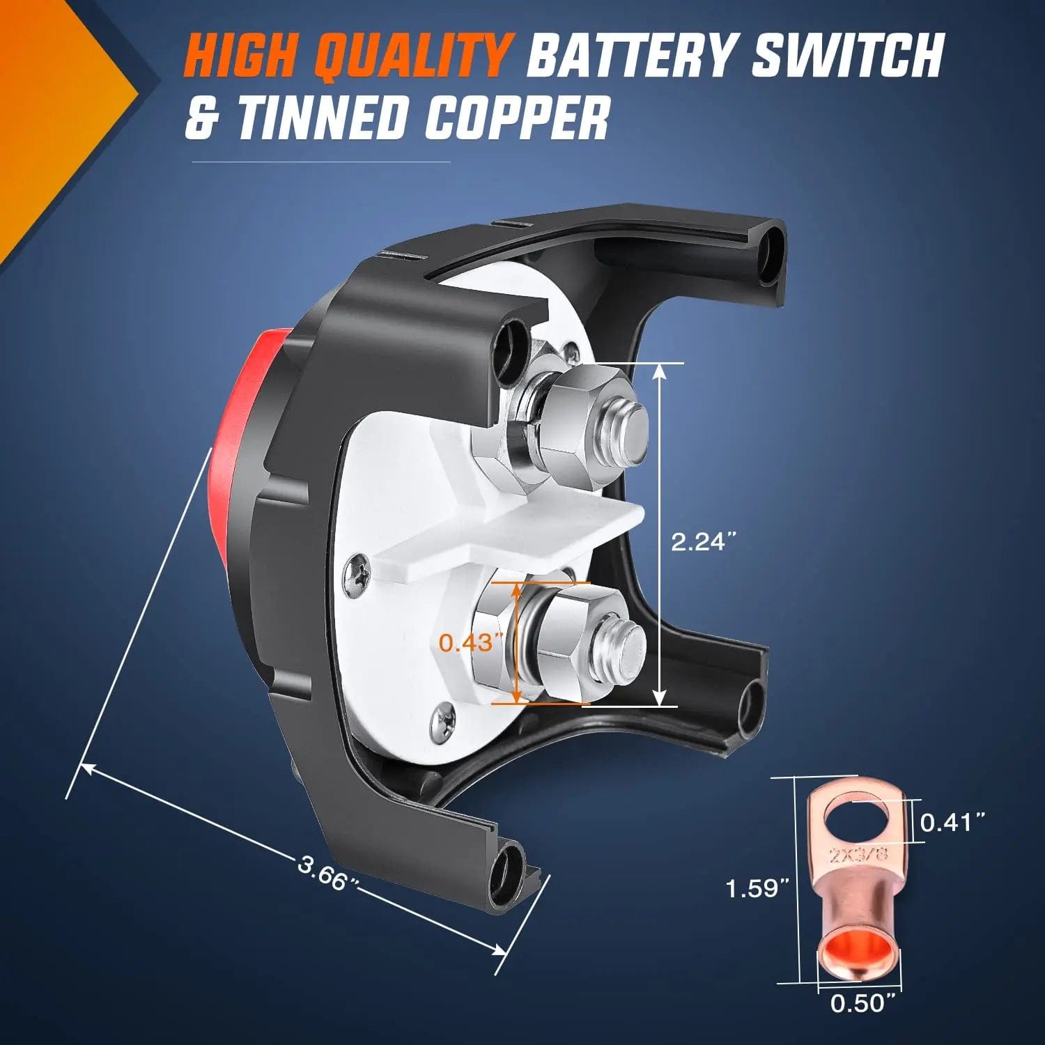 48V Battery Power Switch - 12 Pack, Heavy Duty On/Off Toggle Switch for Golf Carts, RVs, Boats & Solar Systems - Perfect for Marine, Automotive & Off-Grid Applications