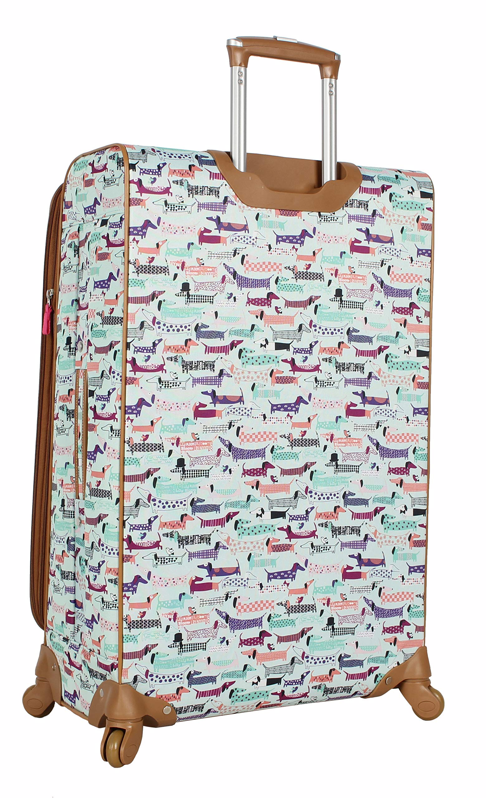 Lily Bloom 4-Piece Luggage Set with Spinner Wheels for Women - Lightweight Expandable Suitcase Collection for Travel, Business Trips & Vacations (Totally Paw Some)