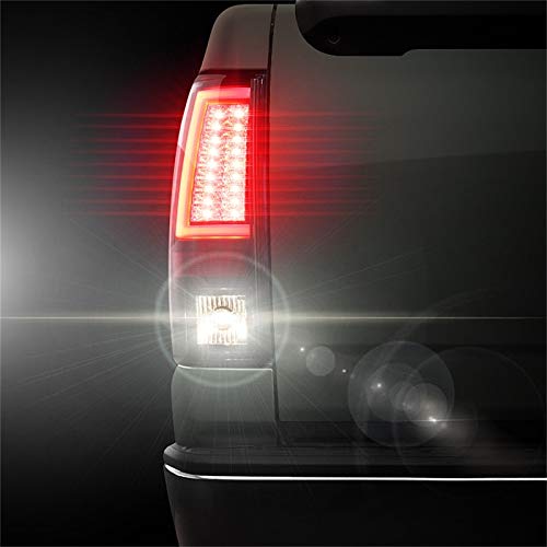 Spyder 5081919 LED Tail Lights for 2003-2006 Chevy Silverado 1500/2500 & 2007 Silverado Classic (Excludes Stepside) - Black | Enhanced Visibility & Style for Night Driving & Custom Truck Builds