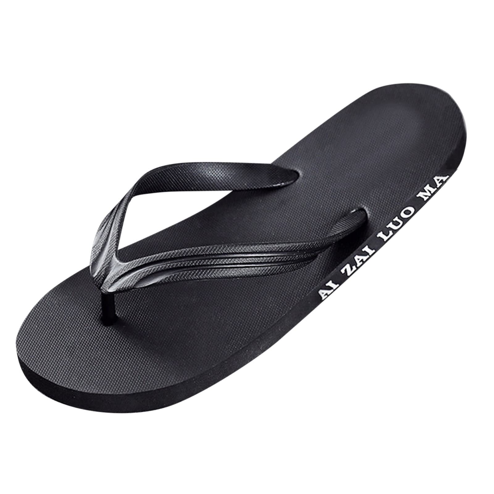 Breathable Memory Foam Flip Flops for Men - Comfortable Summer House Slippers with Arch Support - Lightweight Beach Slides & Indoor Home Slippers for Walking, Lounging and Travel