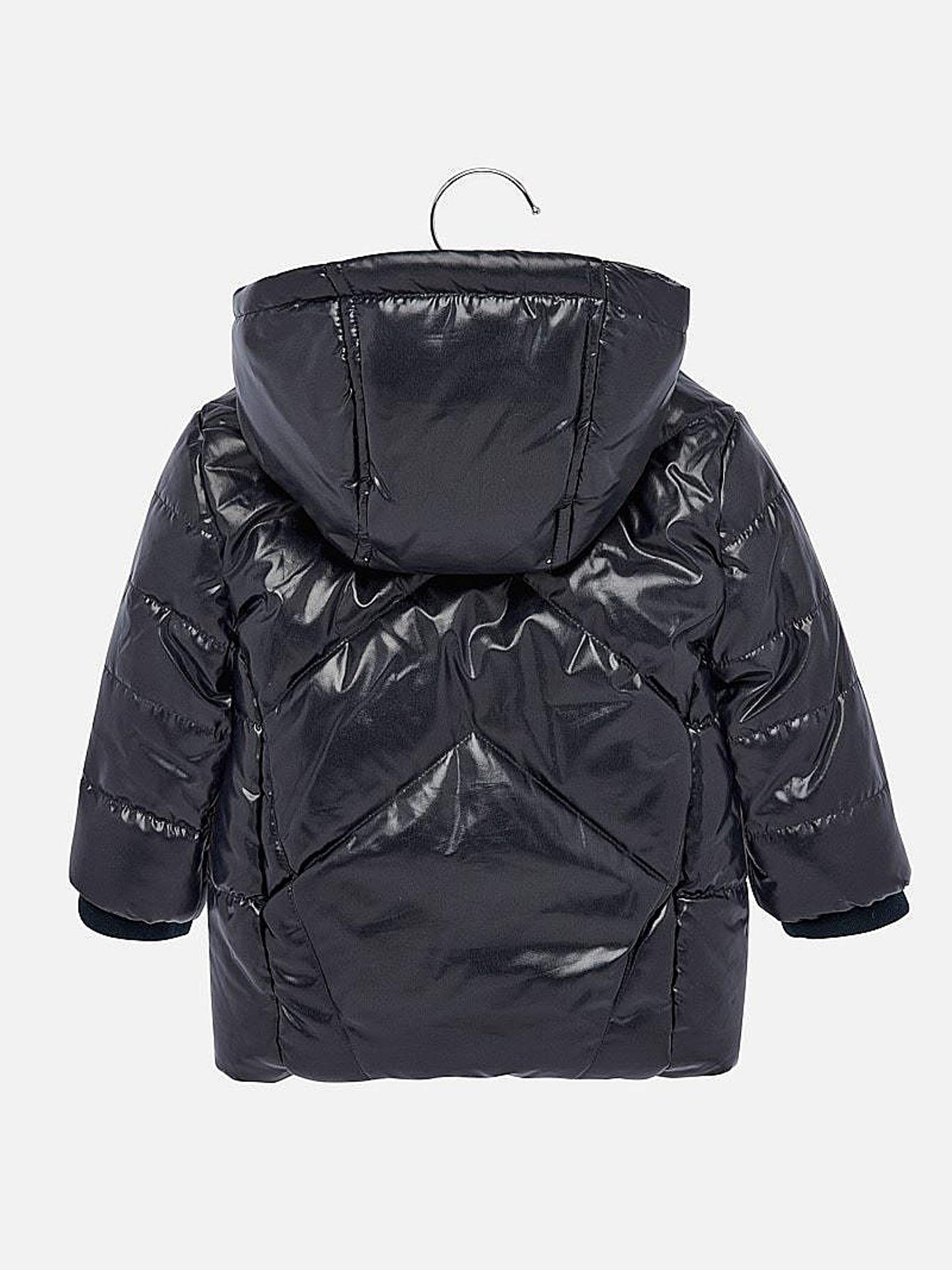 Mayoral Navy Blue Long Coat for Baby Girls - 2435 - Warm Winter Outerwear for Infants & Toddlers - Perfect for Cold Weather, Holidays & Special Occasions
