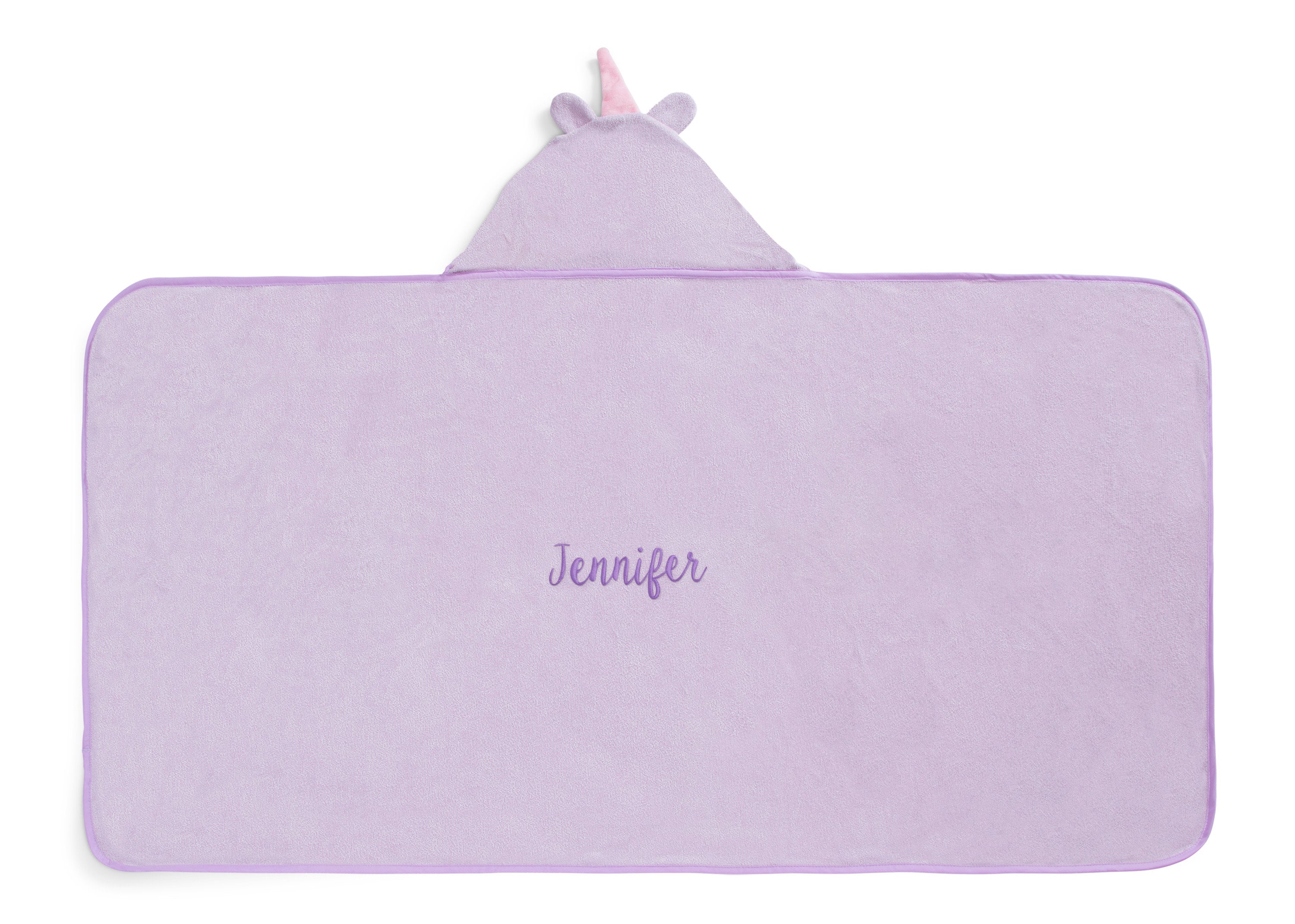 Personalized Kids Hooded Bath Towel with Pockets - Soft Absorbent Baby Hooded Towel for Boys & Girls - Perfect for Beach, Pool & After Bath Time