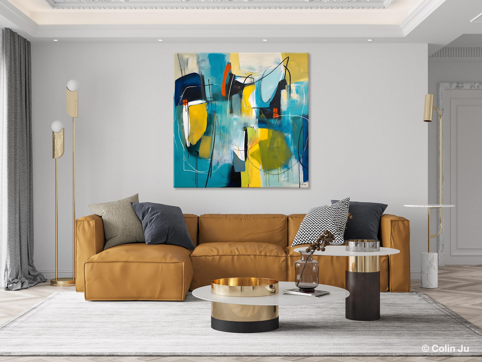 Extra Large Contemporary Abstract Acrylic Painting - Modern Canvas Wall Art for Living Room Decor | Original Handmade Artwork for Home & Office