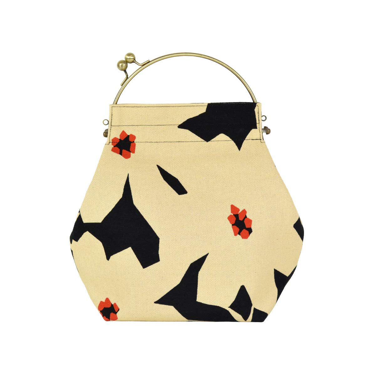 Inokichi Benley Large Coin Purse - Japanese Kimono Pattern Wallet for Women, Margaret Kuro Design - Perfect for Collecting Coins, Cash & Jewelry | Great Gift for Travel, Shopping & Everyday Use