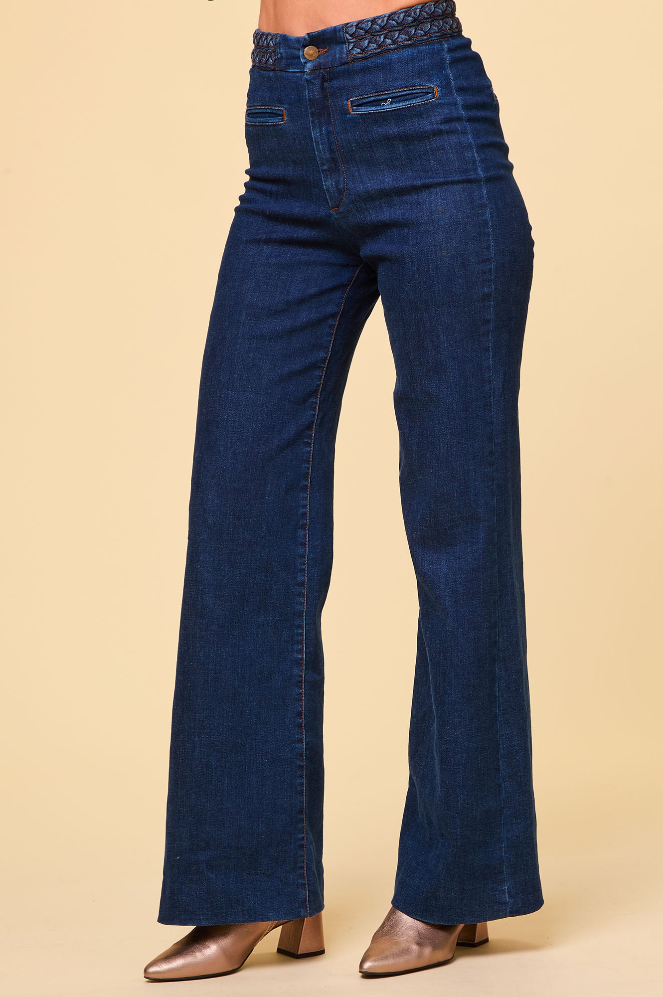 Ross Women's Dark Wash Denim Jeans - Classic Straight Leg Fit for Everyday Comfort | Perfect for Casual Wear, Office & Weekend Outings